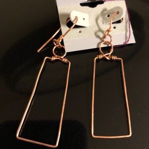 One of a kind Handmade Copper Earrings